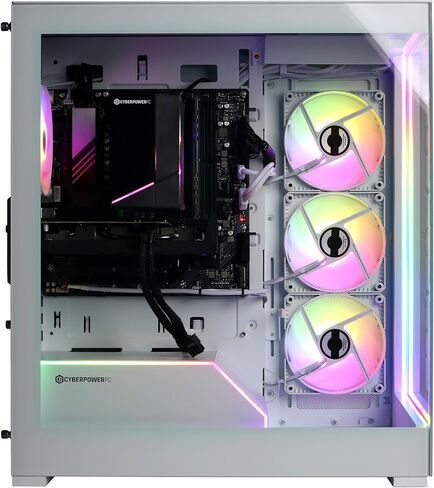 CyberPowerPC Gamer Master Gaming PC ، AMD Ryzen 7 9700x 3.8GHz ، Geforce RTX 4060 TI 8GB ، 16GB DDR5 ، 2TB PCIe Gen4 SSD ، WiFi Ready & Windows 11 Home (GMAI6000A) in Kuwait