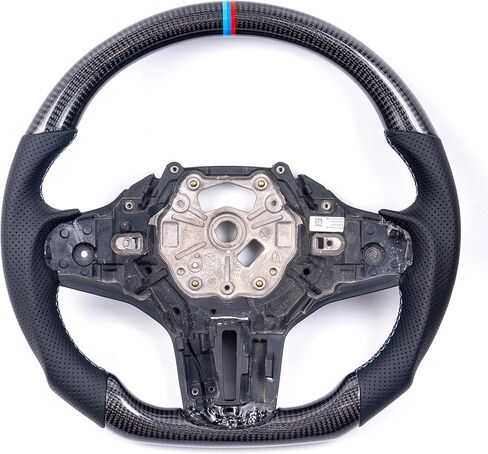 عجلة قيادة من ألياف الكربون، تصميم سباق من النوع D، جلد نابا مثقوب، لسيارة BMW G87 M2 G80 M3 G82 G83 M4 F40 F44 G20 3 Series G22 G23 G26 4 Series G29 Z4 M Sport 2019-2024 (بدون تدفئة) in Kuwait