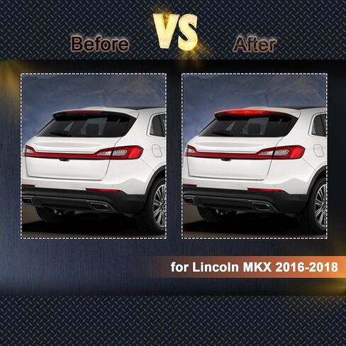 استبدال ضوء الفرامل الثالث LED بالكامل باللون الأحمر لسيارة Lincoln MKX 2016 2017 2018، مجموعة العدسات المدخنة لمصباح إيقاف التثبيت العالي في مركز السقف، FA1Z-13A613-AB in Saudi Arabia