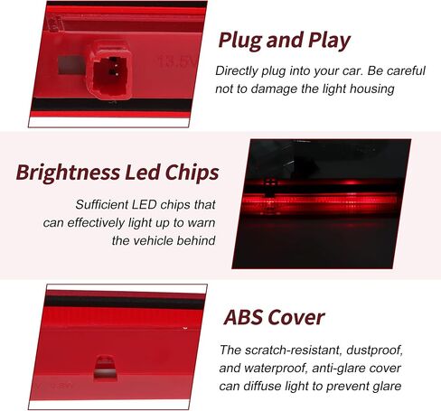 LED Third Brake Light for Ford Escape 2013-2019 No.CJ5Z13A613B/CJ5413A601AD Red 3rd High Mounted Stop Lamp Rear Center High Level Brake Light No.CJ5Z-13A613-A/CJ5413A601AC in Saudi Arabia