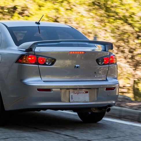 مصباح خلفي لإيقاف الفرامل الثالث عالي الارتفاع متوافق مع Mitsubishi Lancer EVO EX 2008-2016 (عدسة شفافة) in Saudi Arabia