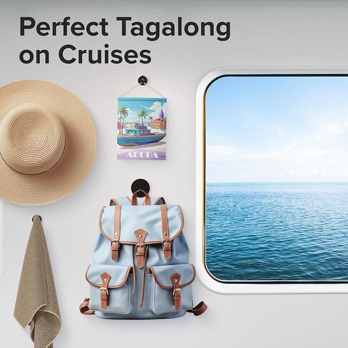 خطافات مغناطيسية X-Bet بوزن 27 رطلاً - خطافات مغناطيسية شديدة التحمل من النيوديميوم لكبائن الرحلات البحرية - خطافات مغناطيسية قوية للأرض النادرة للتعليق على الثلاجة والشواية ومقصورة الرحلات البحرية (عبوة من 6 قطع) in Kuwait