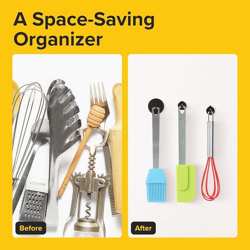 خطافات مغناطيسية X-Bet بوزن 27 رطلاً - خطافات مغناطيسية شديدة التحمل من النيوديميوم لكبائن الرحلات البحرية - خطافات مغناطيسية قوية للأرض النادرة للتعليق على الثلاجة والشواية ومقصورة الرحلات البحرية (عبوة من 6 قطع) in Kuwait