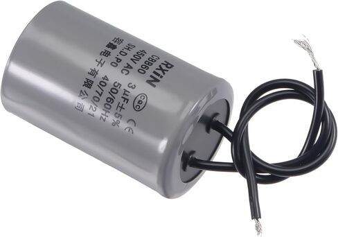 uxcell CBB60 Run Capacitor 10uF 450V AC 2 Wires 50/60Hz Cylinder 74x38mm for Air Compressor Water Pump Motor in Saudi Arabia