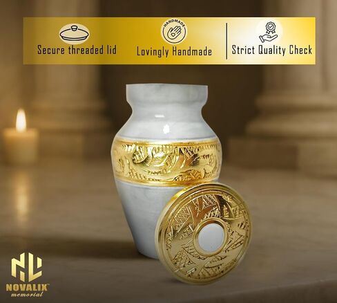 Mini urns for Human Ashes Mom & Dad - Memorial Keepsake urn for Ashes Man, Women, Infant - Tiny Cremation Urn - Hand Engraved Mini Memorial Urn - with Black Velvet Heart Case. in Saudi Arabia
