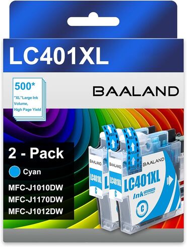LC401XL Black MFC-J1010DW Ink Cartridges Replace for Brother Printer LC401 Ink LC401XLBK (2.5 x LC401BK Standard Page Yield) High Yield 3-Pack for Brother MFC-J1010DW MFC-J1012DW MFC-J1170DW in Kuwait