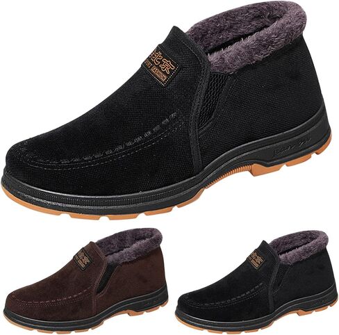 Women’s Winter Snow Boots Waterproof Warm Fleece Lined Ankle Booties Cold Weather Outdoor Slip On Loafers Comfortable Insulated Walking Shoes in Saudi Arabia