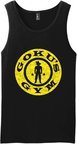 Goku's Gym Anime Lover Vintage Print Tank Top for Men in Kuwait