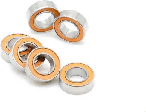 2pcs 5x9x3mm SMR95 RS CB Rubber Seals Stainless Steel Hybrid Ceramic Bearing SMR95 5x9x3mm ABEC-7 Ball Bearings in Saudi Arabia
