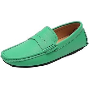 HOOENG Shoes Smoking Loafer for Men Penny Loafers Lightweight Simple Leather Anti-Slip Flat Heel Lightweight Flexible Resistant Driving Slip On in Saudi Arabia