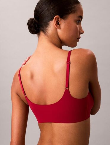 Calvin Klein Invisibles Comfort Seamless Adjustable Skinny Strap Bralette Bra in Saudi Arabia