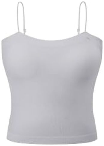 Modal Crop Bra Top for Women – Seamless Padded Camisole Tank, Adjustable Straps, Soft Modal Blend Innerwear in Saudi Arabia