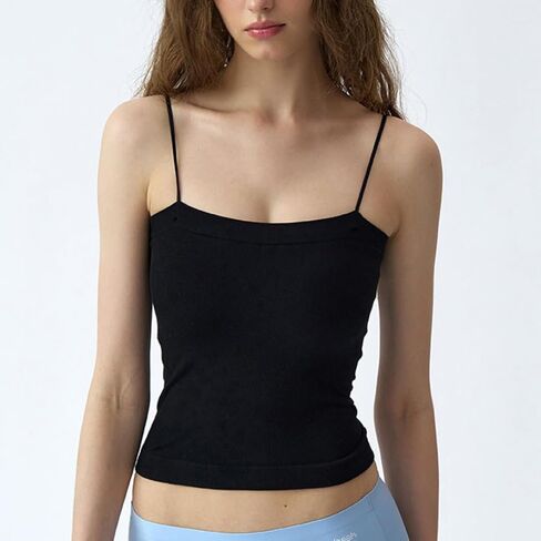 Modal Crop Bra Top for Women – Seamless Padded Camisole Tank, Adjustable Straps, Soft Modal Blend Innerwear in Saudi Arabia