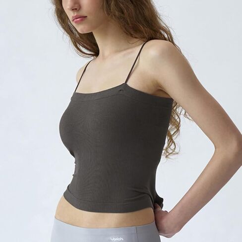 Modal Crop Bra Top for Women – Seamless Padded Camisole Tank, Adjustable Straps, Soft Modal Blend Innerwear in Saudi Arabia