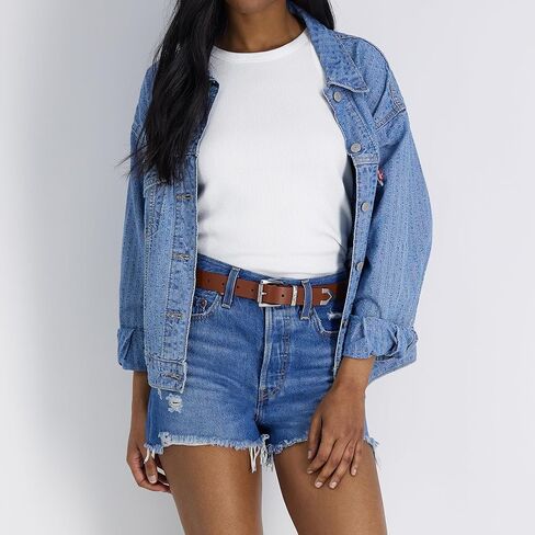 Levi's Women's Slim Casual Western Style Leather Jean Belt with Metal Tip – Regular & Plus Sizes in Saudi Arabia