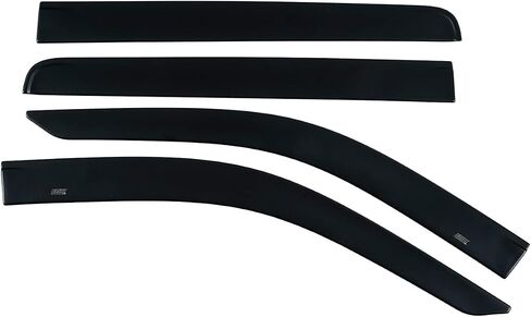 Husky Liners Low Profile Ventvisor Rain Guards | Fits 2015-2025 Chevrolet Colorado & GMC Canyon Crew CAB ONLY | Front & Rear, Matte Black, 4-pcs. | 2857049 in Saudi Arabia