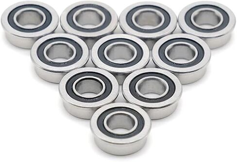 10PCS MF105RS Bearing 5x10x4 mm ABEC-7 3D Flanged Bearing MF105-2RS MF105RS 3D Print Bearings in Saudi Arabia