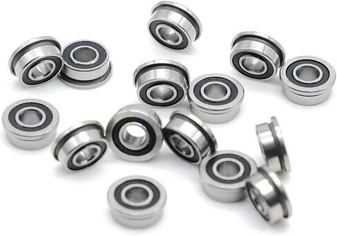 10PCS MF105RS Bearing 5x10x4 mm ABEC-7 3D Flanged Bearing MF105-2RS MF105RS 3D Print Bearings in Saudi Arabia