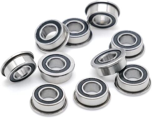 10PCS MF105RS Bearing 5x10x4 mm ABEC-7 3D Flanged Bearing MF105-2RS MF105RS 3D Print Bearings in Saudi Arabia