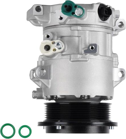 TadaMark Air Conditioner AC Compressor with Clutch Fit for Toyota Camry 2007-2008 2.4L, Camry 2009 (built in USA, from 03/2009, built in Japan, from 03/2009)，RAV4 2.4 2006-2008, Hiace 2006-2018 2.7L in Saudi Arabia