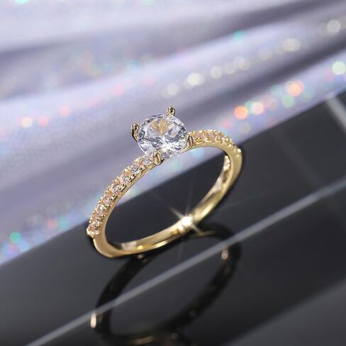 Luxury Promise Rings for Women Bridal Wedding Band Accessories Brilliant Cubic Zirconia Jewelry in Saudi Arabia