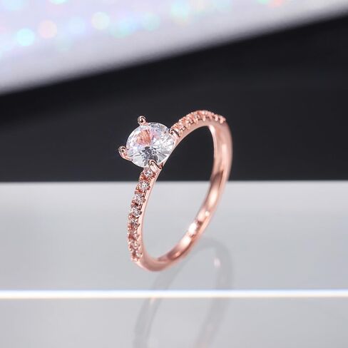 Luxury Promise Rings for Women Bridal Wedding Band Accessories Brilliant Cubic Zirconia Jewelry in Saudi Arabia