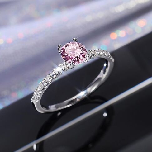 Luxury Promise Rings for Women Bridal Wedding Band Accessories Brilliant Cubic Zirconia Jewelry in Saudi Arabia