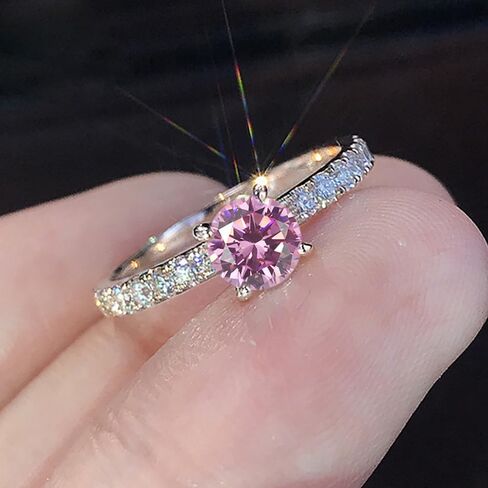 Luxury Promise Rings for Women Bridal Wedding Band Accessories Brilliant Cubic Zirconia Jewelry in Saudi Arabia