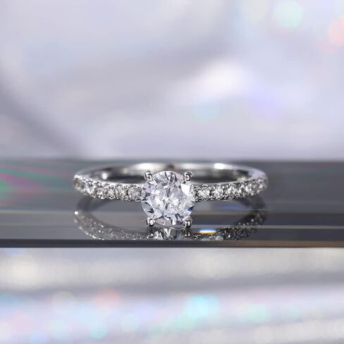 Luxury Promise Rings for Women Bridal Wedding Band Accessories Brilliant Cubic Zirconia Jewelry in Saudi Arabia
