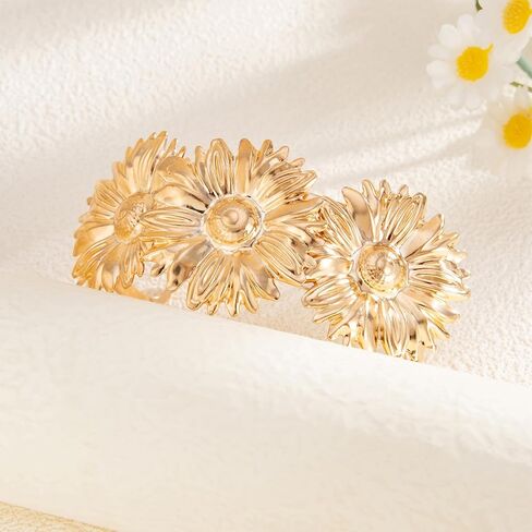 Long tiantian Arm Cuff Bracelet Adjustable Sunflower Upper Arm Cuff Jewelry Gold Bangle Bracelets Halloween Jewelry Gifts in Saudi Arabia