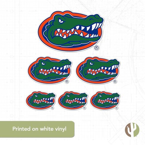 Desert Cactus University of Florida Stickers Gators Vinyl Decals Laptop Water Bottle Car Scrapbook T3 (Type 3-6) in Saudi Arabia