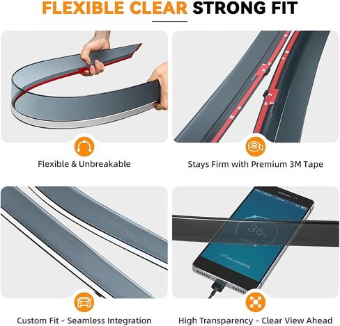 عاكس نافذة تلقائي لسيارة Volkswagen MK8 Golf GTI & Golf R جميع الموديلات 2022-2025، عاكس النافذة الخلفية الأمامية، عاكس فتحة التهوية، غطاء واقي من الرياح والمطر، بدون مثقاب سهل التركيب in Kuwait