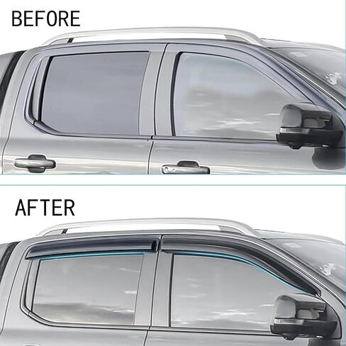 عاكس نافذة تلقائي لسيارة Volkswagen MK8 Golf GTI & Golf R جميع الموديلات 2022-2025، عاكس النافذة الخلفية الأمامية، عاكس فتحة التهوية، غطاء واقي من الرياح والمطر، بدون مثقاب سهل التركيب in Kuwait