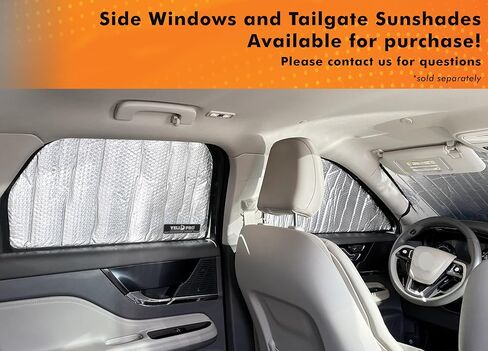 YelloPro Side Window Rear Seat 2nd Row Sunshade (Set of 2) Custom Fit for 2020 2021 2022 2023 2024 2025 Lincoln Corsair SUV, Standard, Reserve, UV Reflector Sun Protection (Made in USA) in Saudi Arabia