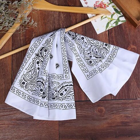 21 Inch Printed Square Head Scarf for Women Men - Hair Scarf Bandanas Combo Soft Stylish Versatile (10 Pcs) in Saudi Arabia