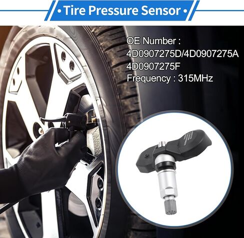 مستشعر ضغط الإطارات مستشعر مراقبة ضغط الإطارات رقم 4D0907275D/4D0907275A لمرسيدس بنز SL500 2000-2006 1 قطعة 315 ميجا هرتز in Kuwait