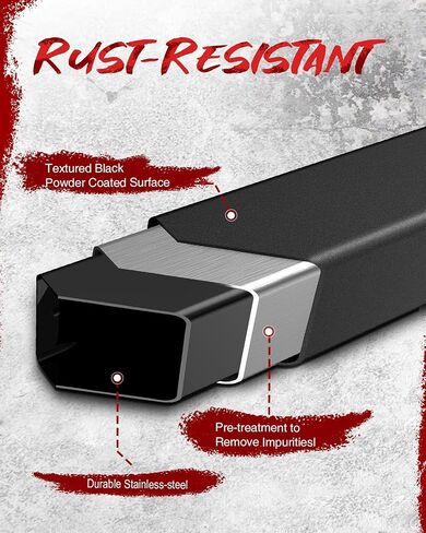 لوحات تشغيل KYX لـ 2009-2018 Ram 1500 Quad Cab (بما في ذلك 2019-2024 Ram 1500 Classic Quad Cab) 5 بوصات لباب السيارة وخطوات جانبية وقضبان Nerf وقضبان خطوة ولوحة تشغيل لـ Ram 1500 in Saudi Arabia
