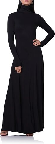 Women's Regina Long Sleeve Turtleneck Maxi Dress in Saudi Arabia