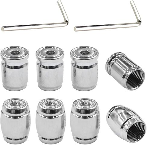 10PCS Sport Bullet Car Tire Valve Stem Caps, Anti Theft Locking Auto Tire Air Covers, Dustproof Wheel Valve Stem Cap with Rubber Seal, Universal Car Accessories for Truck Motorcycle Bicycle (Black) in Saudi Arabia