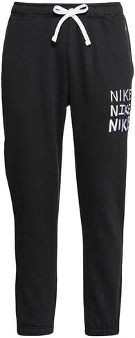 بنطال رياضي Nike Sportswear Fleece للرجال باللون الأسود/الأبيض مقاس - صغير in Saudi Arabia