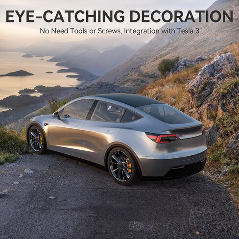 OEDRO Upgraded Spoiler Rear Wing for 2017-2024 Tesla Model 3 Rear Trunk Lip, ABS Material Sporty Appearance Tesla Model Y Accessories Trunk Spoiler in Saudi Arabia