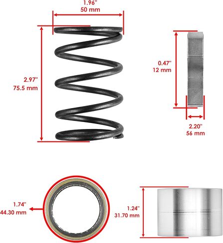Caltric Primary Drive Clutch Assembly Rebuild Kit Compatible with Polaris Ranger Crew 800 4X4 2010-2014 in Saudi Arabia