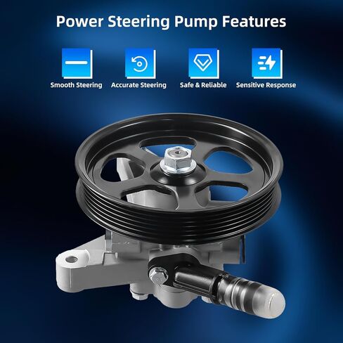 21-5442 Power Steering Pump with Pulley - Compatible with 2005-2010 Honda Odyssey, 2005-2008 Pilot & 2007-2013 Acura MDX - Replaces 56110-RDJA01, 56110-PVJA01 in Kuwait