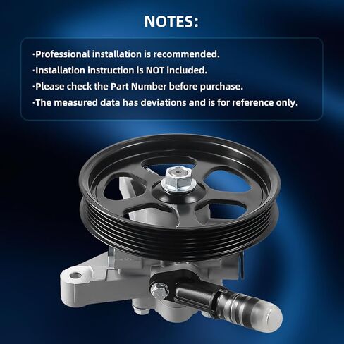 21-5442 Power Steering Pump with Pulley - Compatible with 2005-2010 Honda Odyssey, 2005-2008 Pilot & 2007-2013 Acura MDX - Replaces 56110-RDJA01, 56110-PVJA01 in Kuwait
