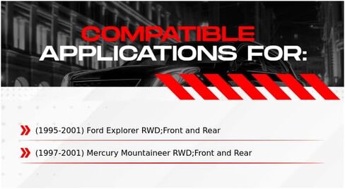 R1 Concepts Front Rear Brakes and Rotors Kit |Front Rear Brake Pads| Brake Rotors and Pads| Semi Metallic Brake Pads and Rotors |fits 1995-2002 Ford Explorer, Ranger, Mercury Mountaineer in Saudi Arabia