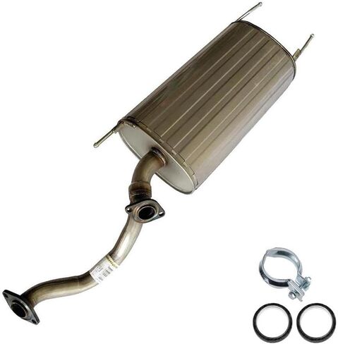 Northeastern Exhaust | Stainless Steel Exhaust Muffler Compatible for Lexus LX470 1998-2007 | Toyota Land Cruiser 1997-2007 4.7L | Free Gaskets and Clamp Included in Saudi Arabia