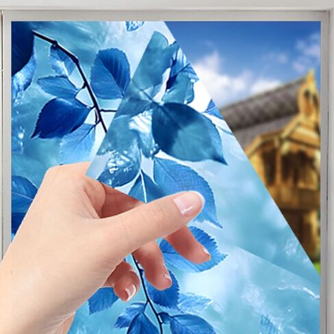 Nuxovilar Black Vine Window Film, 17.7×39.4inch, Embossed Leaf Pattern Static Cling for Privacy & Decor (Frosted) in Saudi Arabia