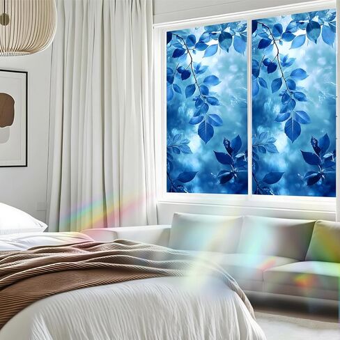Nuxovilar Black Vine Window Film, 17.7×39.4inch, Embossed Leaf Pattern Static Cling for Privacy & Decor (Frosted) in Saudi Arabia