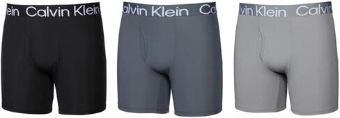 Calvin Klein Mens 3 Pack Micro Rib Boxer Brief (as1, alpha, x_l, regular, regular, Black/Dark Grey/Light Grey, X-Large) in Saudi Arabia