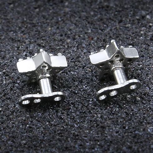 2pcs Dermal Anchor Tops and Base Titanium Steel Piercing Jewelry, Star in Saudi Arabia